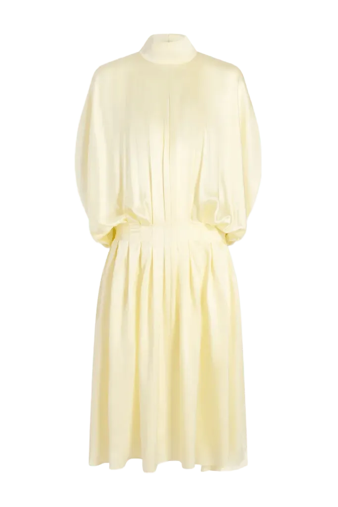 Rayna Drop Waist Dress in Silk Charmeuse