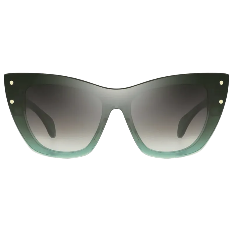 Bugatti 48LBGN Gradient Lens Cat-Eye Sunglasses — Green