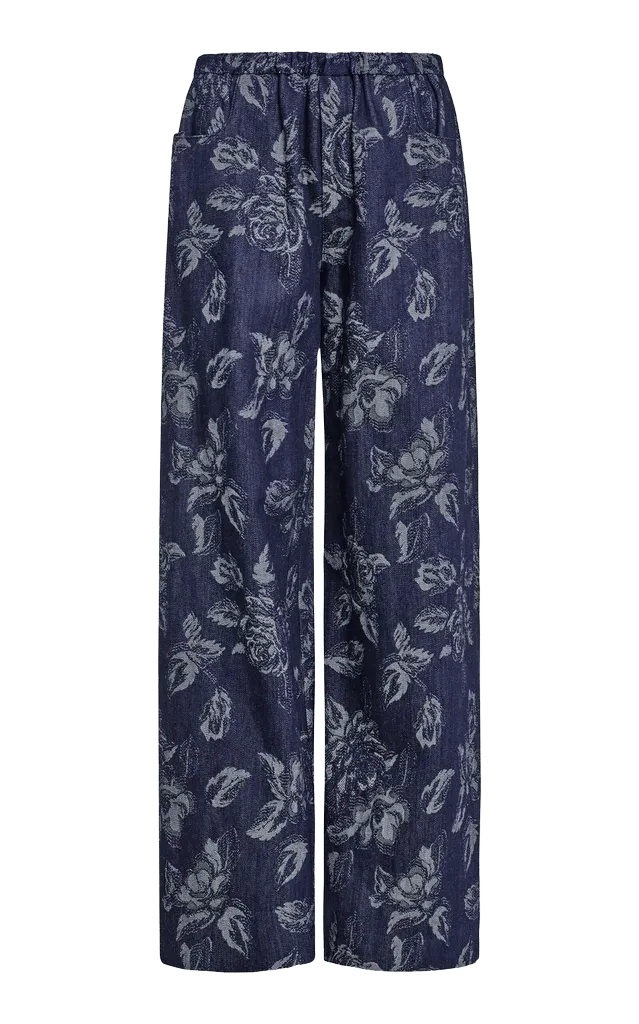 Ila Floral Denim Trousers