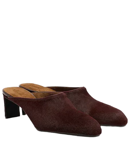 Colt calf hair mules