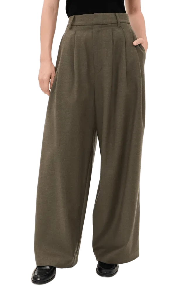Cozy Flannel Triple Pleat Petite Pants