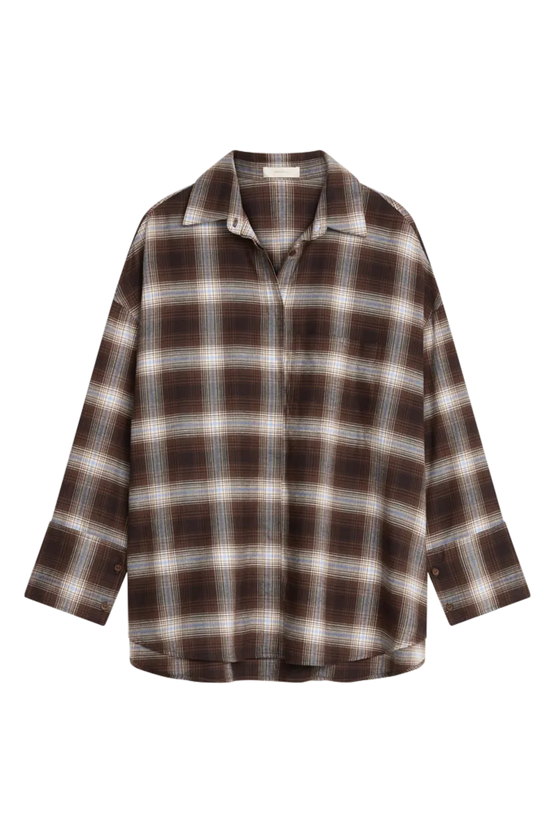 Clemente Shirt Cantilo Check Carob