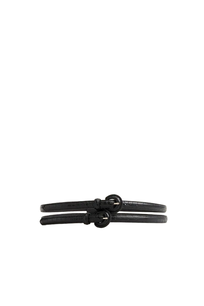 Black Double Strap Belt