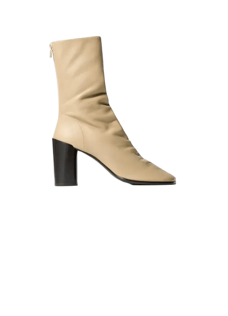 GLOVE ANKLE BOOTS WITH 80MM HEEL