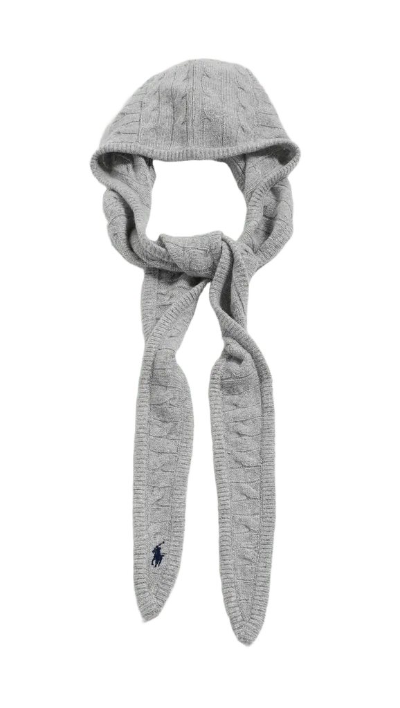 Cable Hoodie Wrap