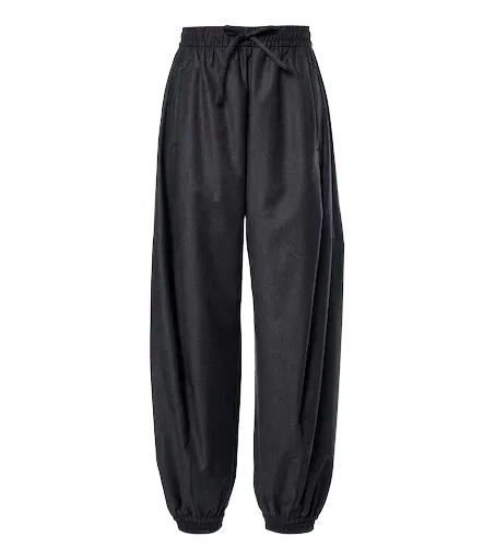 Virgin wool balloon pants