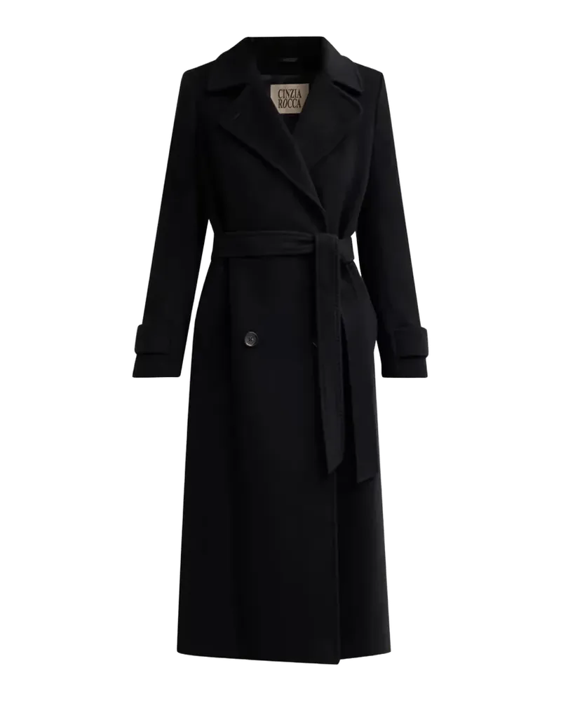 Virgin Wool Double-Breasted Longline Coat