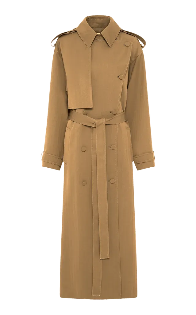 Tellus Double-Breasted Virgin-Wool Coat