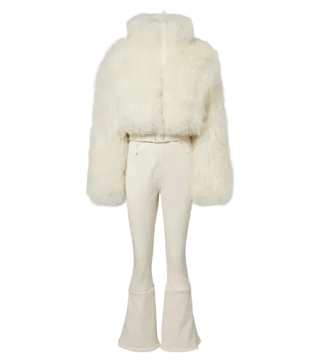 Nozawa belted shearling-trimmed ski suit