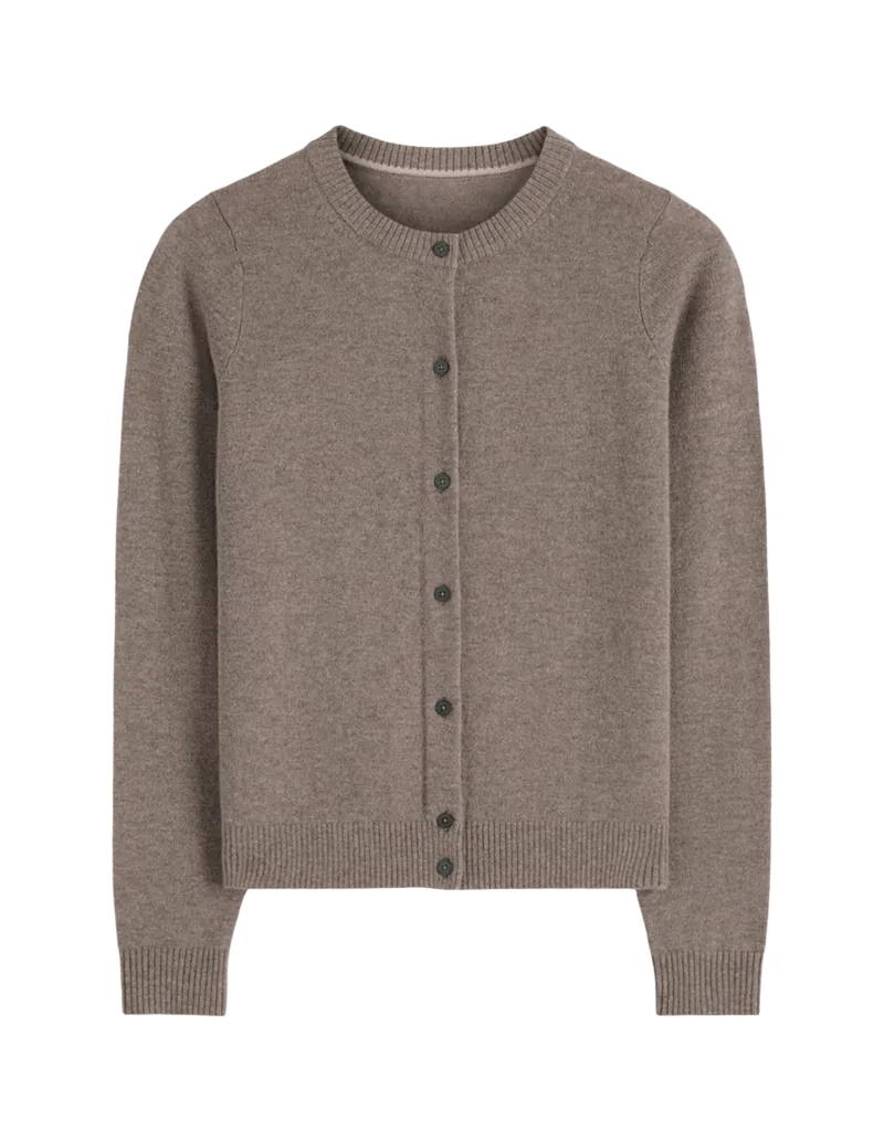 Elsie Cashmere Crew Cardigan