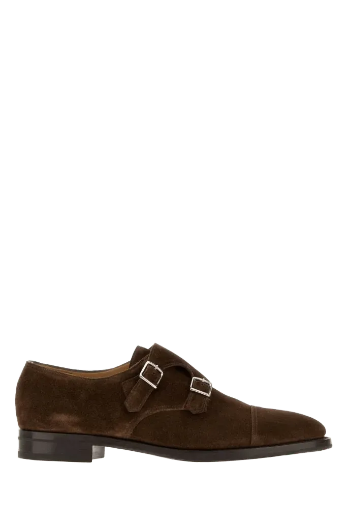 John Lobb William Monk Strap Shoe — Brown