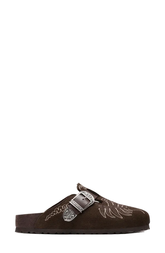 x Birkenstock Boston Embroidered Mule