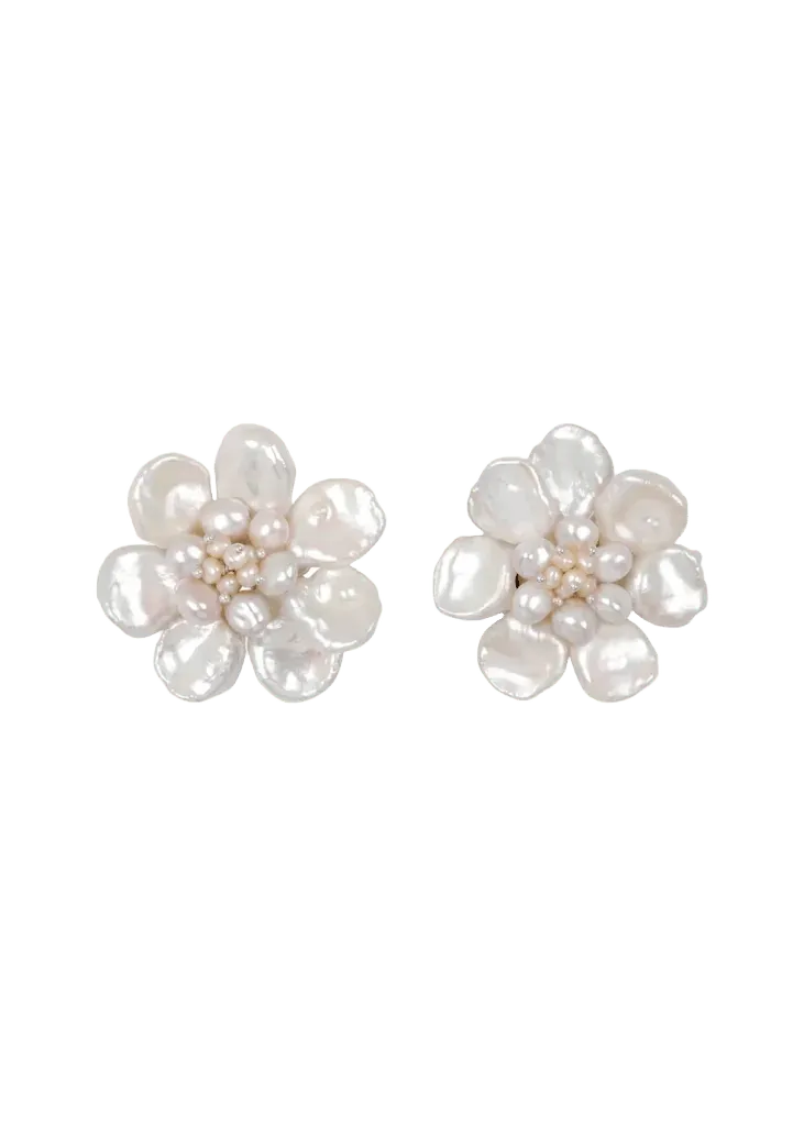 Margo Earrings in Pearl
