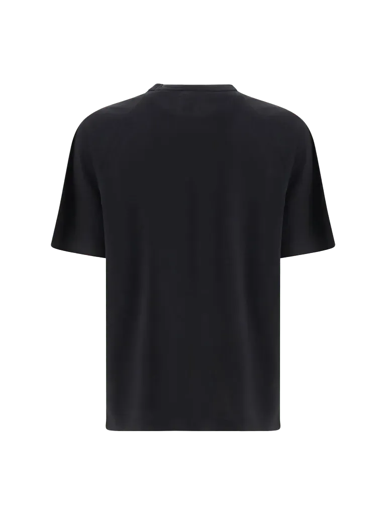 Adidas 3 Stripes Metallic Lyocell T-Shirt — Black