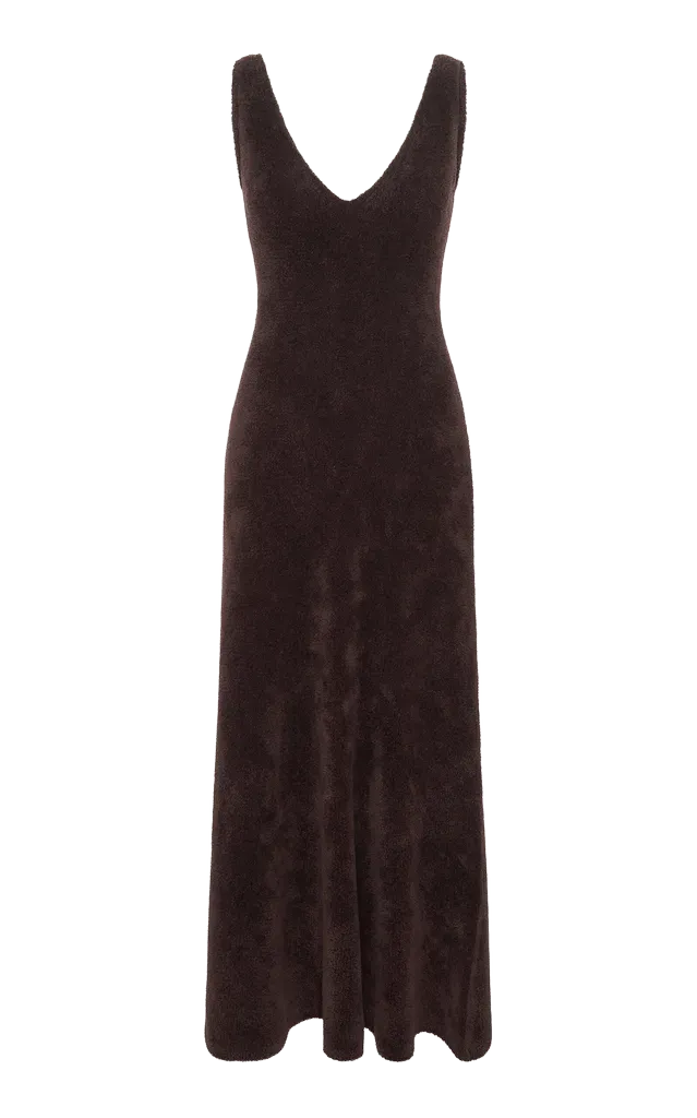 Lady Hall Cashmere-Silk Maxi Dress