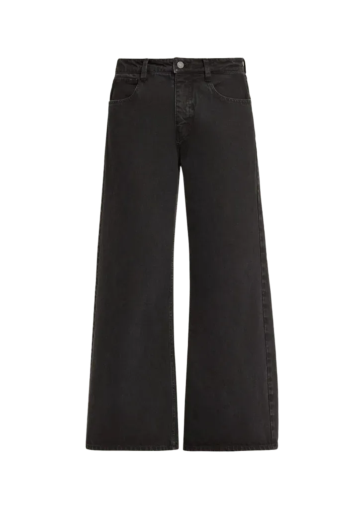 Terese Flared-Leg Dark Jeans