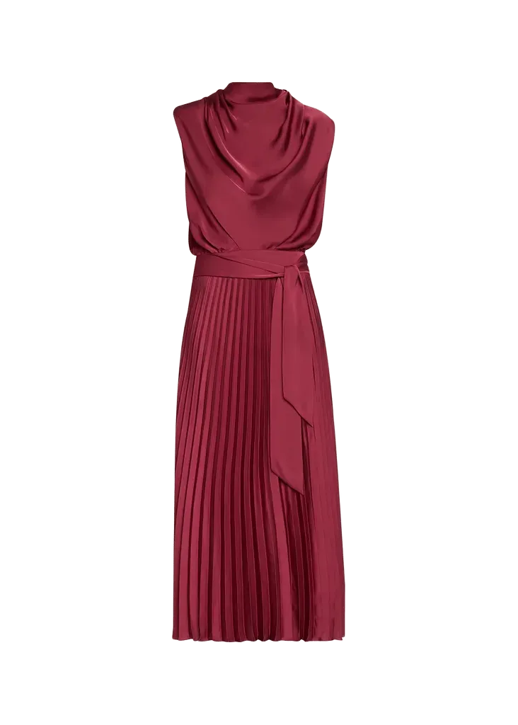 Farah Satin Midi Dress