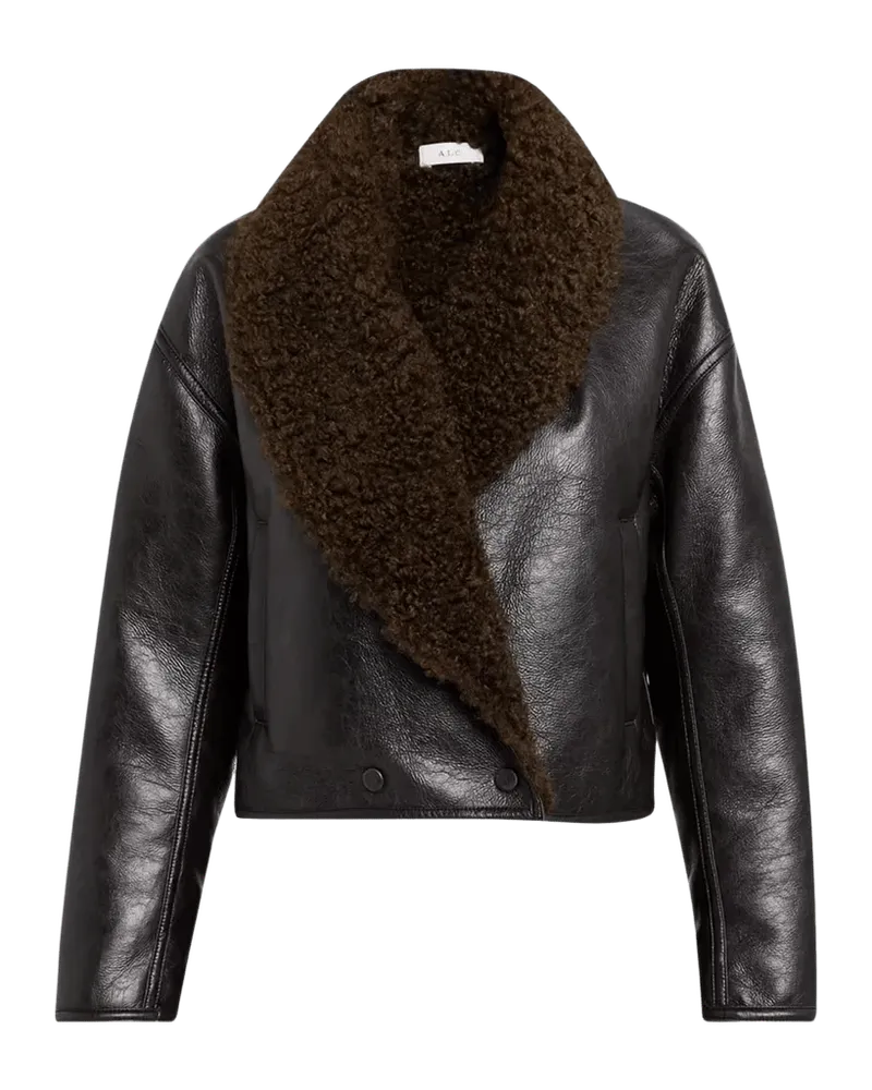 Stella Sherpa-Lined Faux Leather Jacket