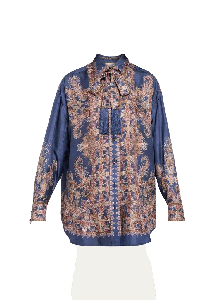 Zimmermann Valiant Relaxed Silk Shirt