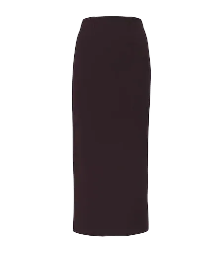 Crêpe pencil skirt