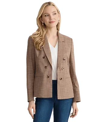 jones new york womens notch collar jacket