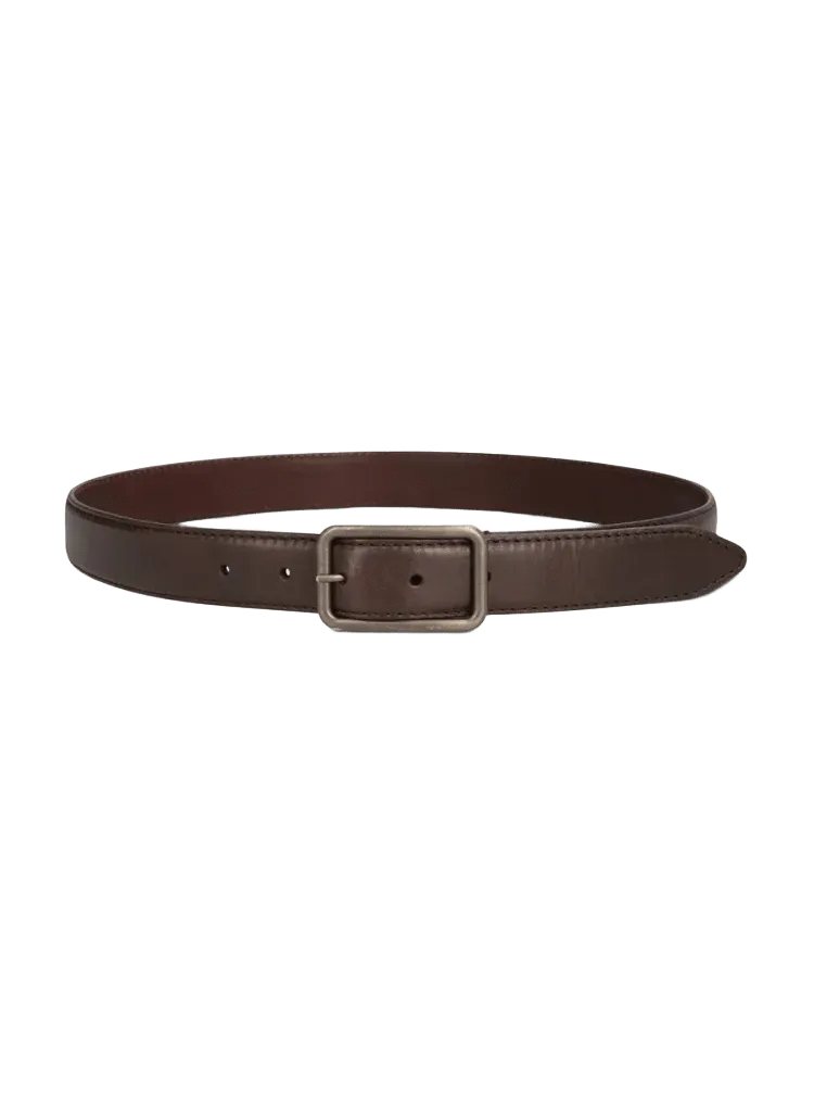 Dries Van Noten Leather Belt — Brown
