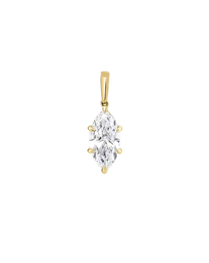 Marquise Lab Diamond Pendant