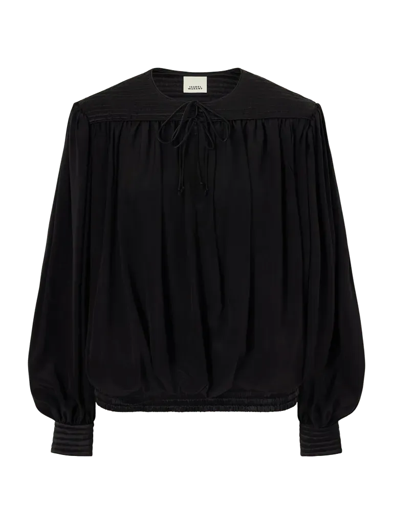 Dovane silk-satin blouse