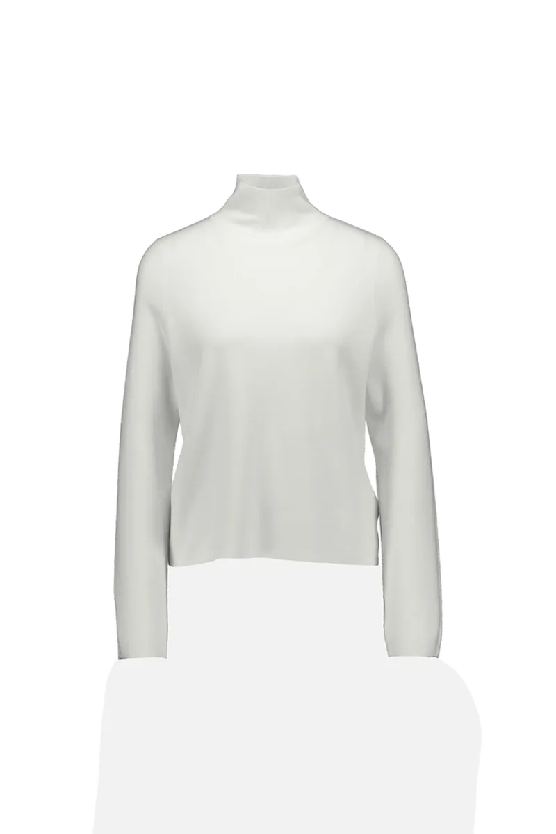 Wolle Pullover in Weiß