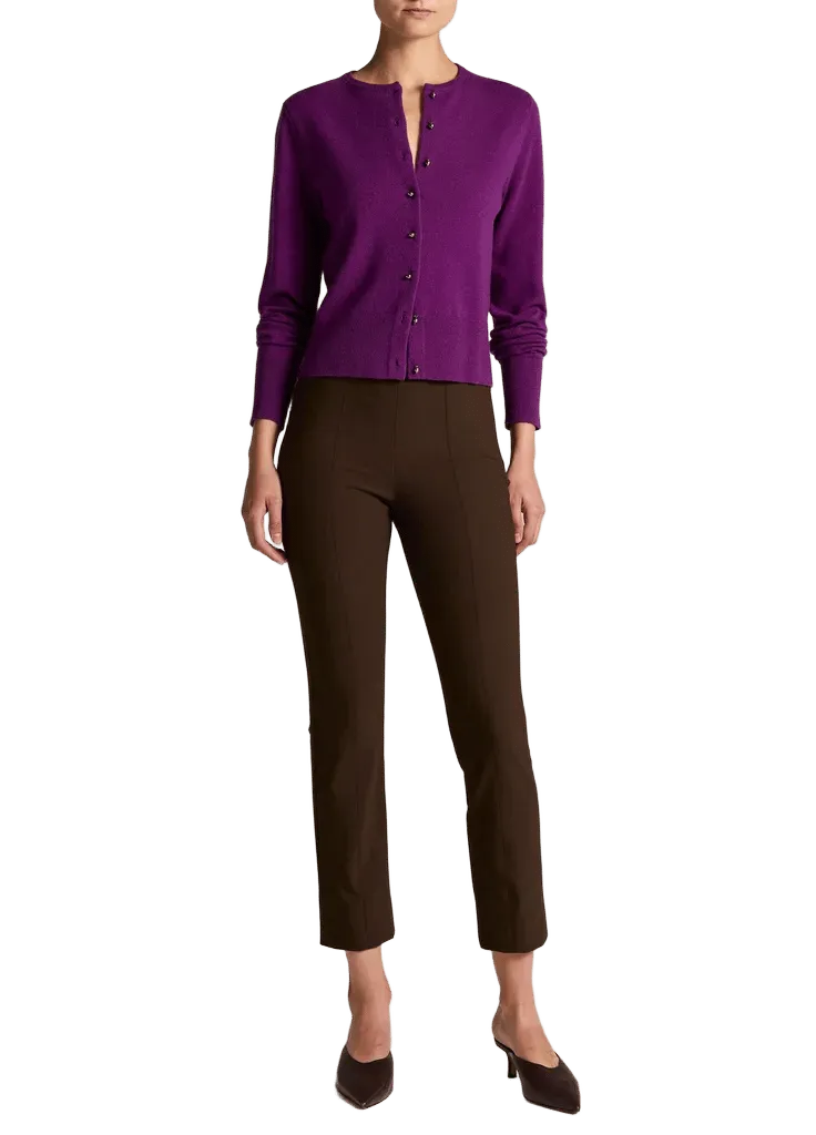 Bobbi High-Rise Stitch-Seam Ponte Legging