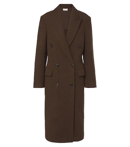 Bamira double-breasted virgin wool coat