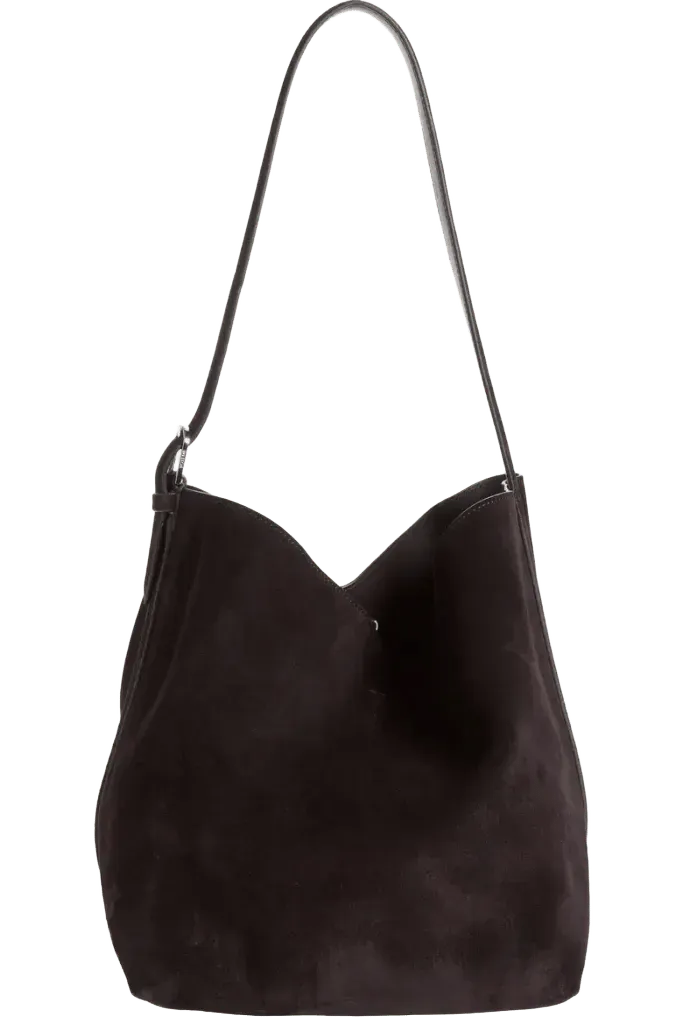 Medium Belted Suede Tote