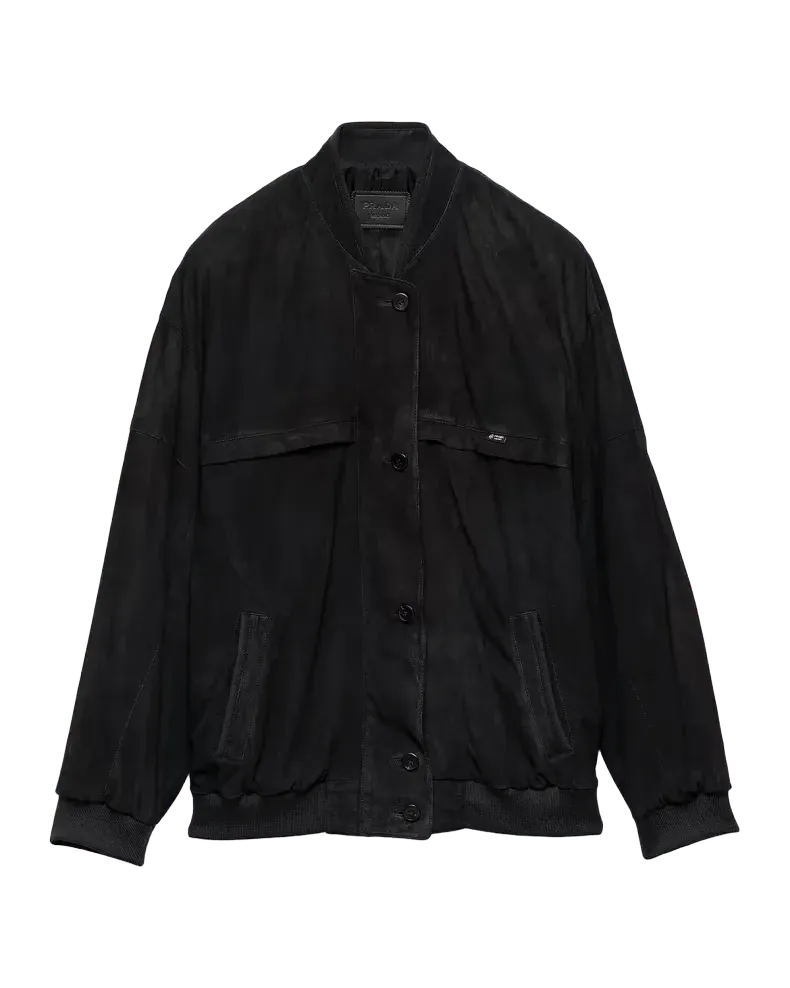 Suede Blouson Jacket