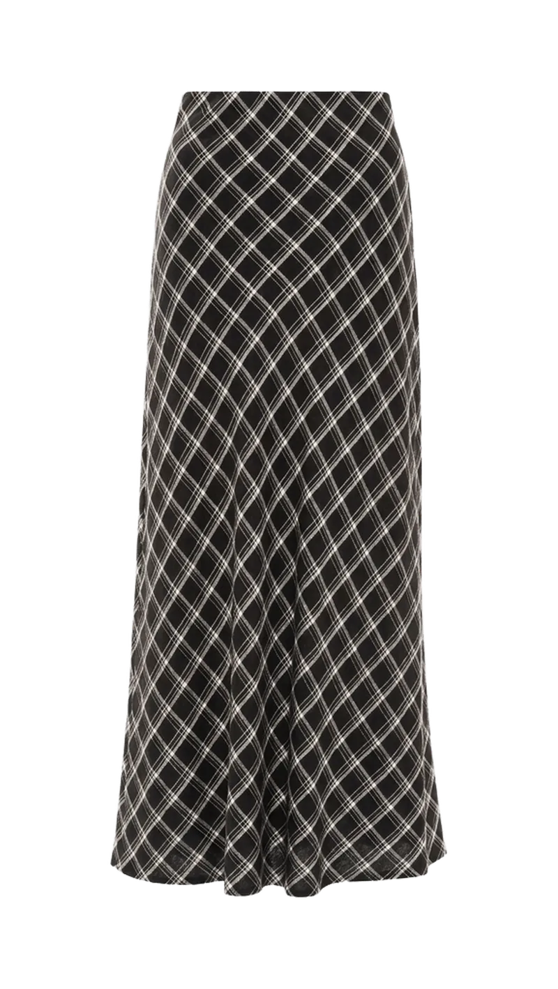 Europa Plaid Skirt