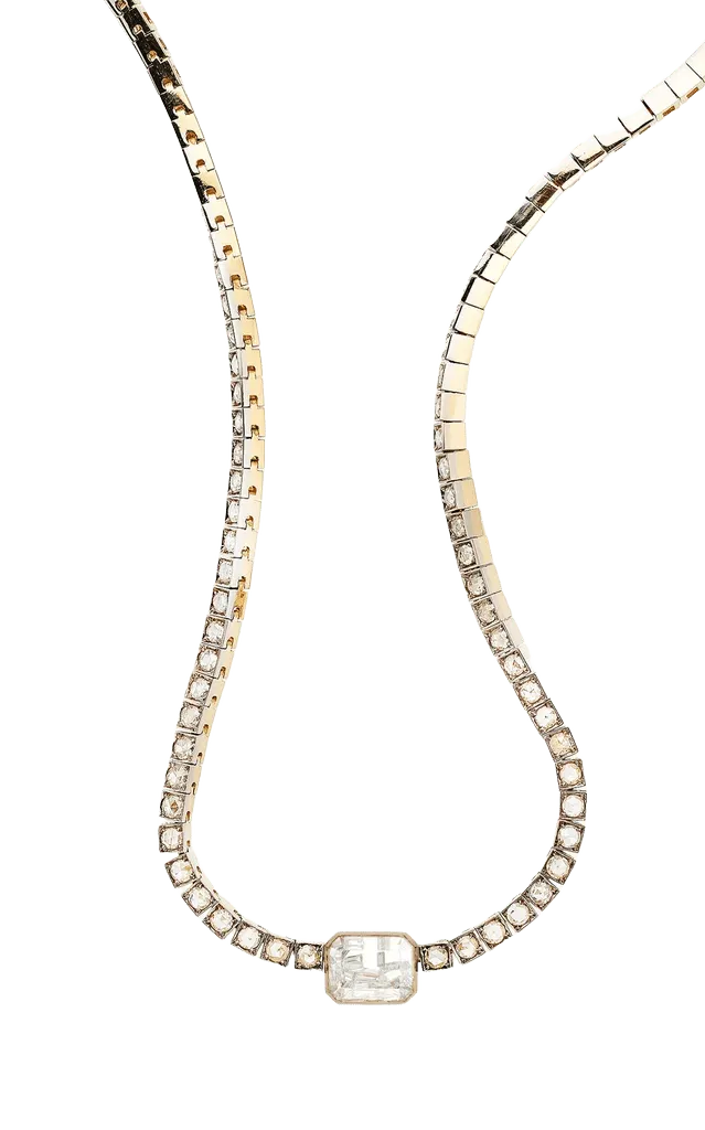 18k Yellow Gold / 18k Palladium Grey Gold Lume Revierie Necklace