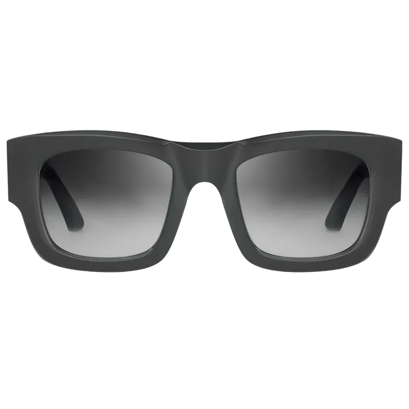 Bugatti 48MMBKAF Matte Black Asian-Fit Sunglasses — Black