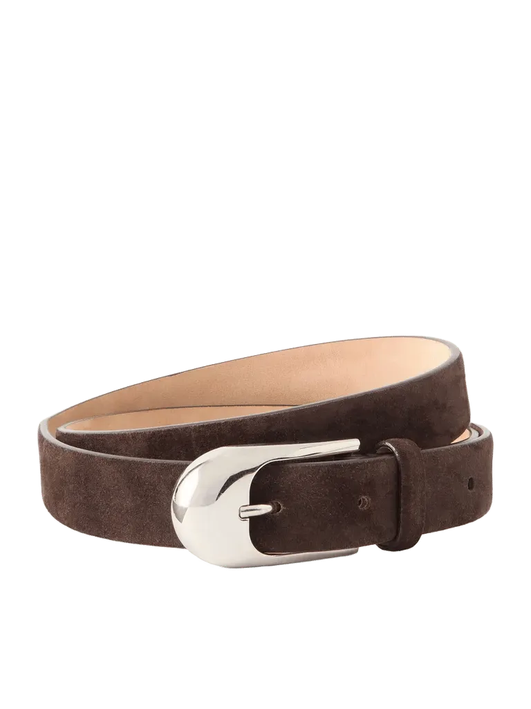 Dome suede belt
