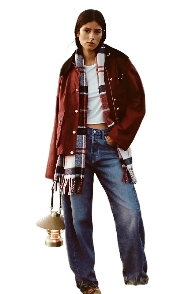 AGOLDE Luna Pieced High Rise Tapered Jeans