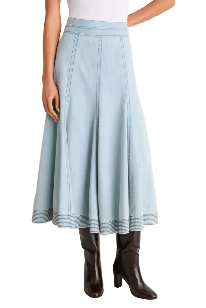 Light Wash Denim Brynn Skirt