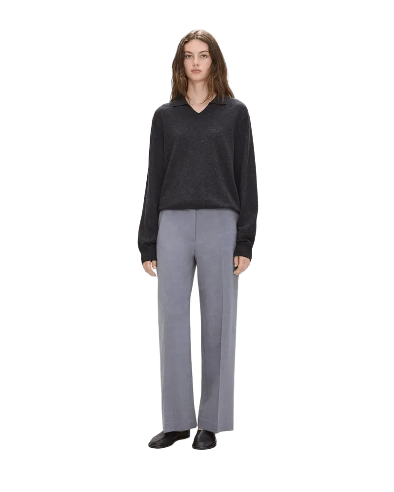 Classic Straight Pant in Wool Gabardine