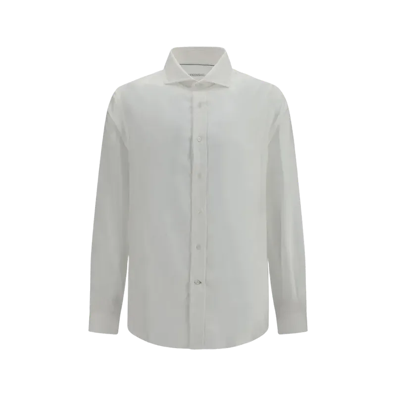 Brunello Cucinelli Cotton Dress Shirt — White