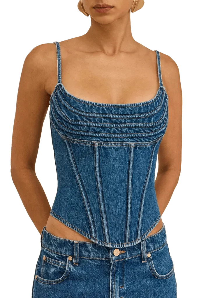 CHIYA TOP - 80S BLUE