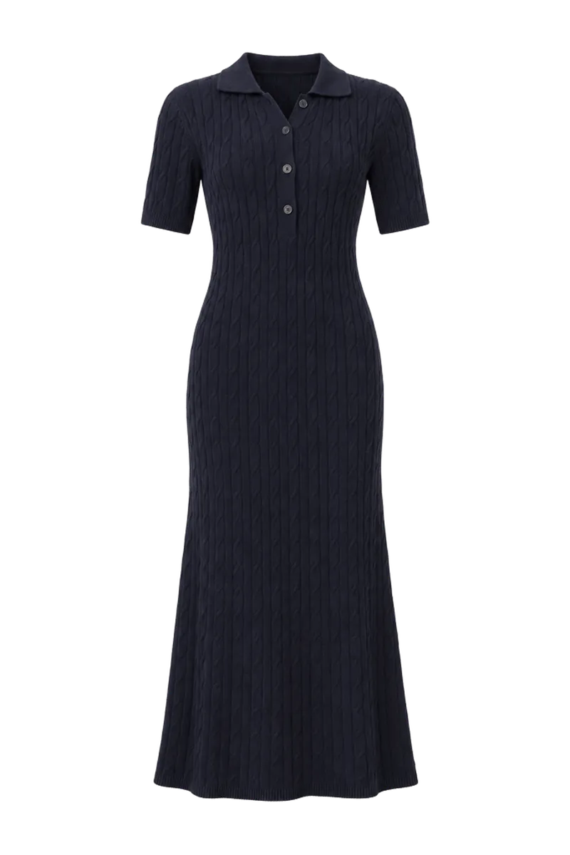 Weekend Cable Polo Midi Dress