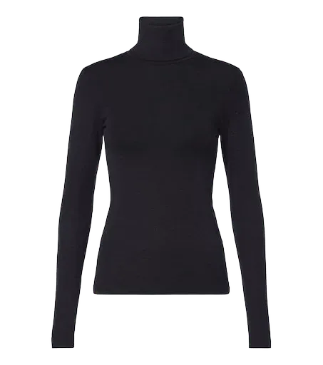 Knitted wool turtleneck sweater