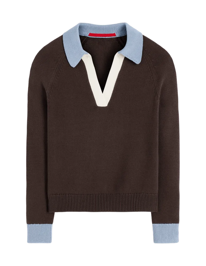 Lucy Cotton Henley Sweater