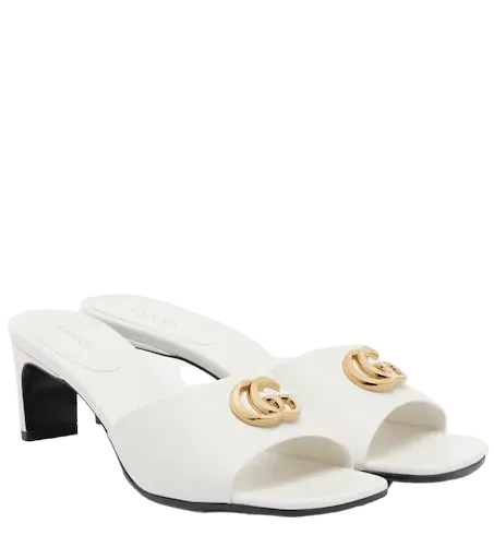 Double G leather mules