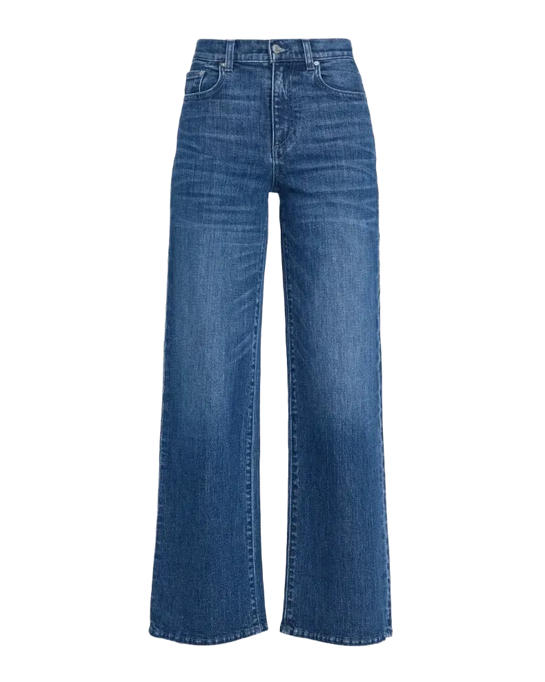 Column High-Rise Wide-Leg Jeans