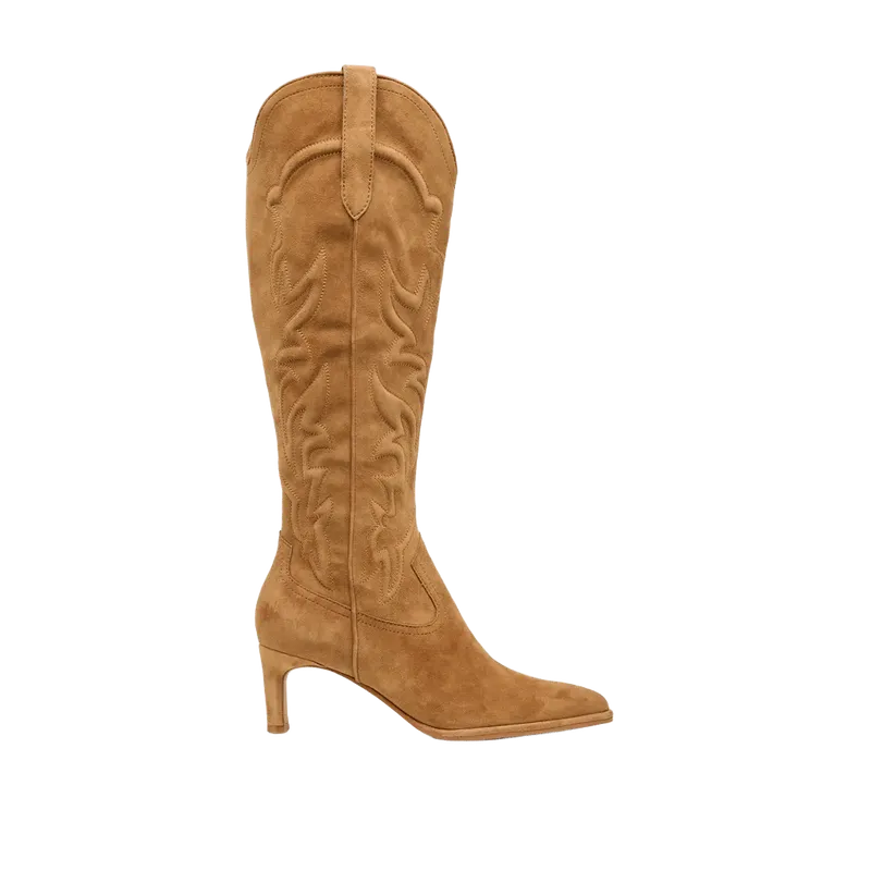 Alisa Boots Lt Brown Suede