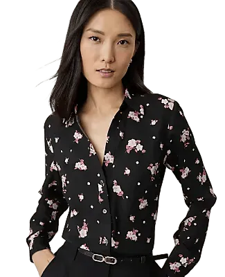 Floral Essential Shirt in Satin