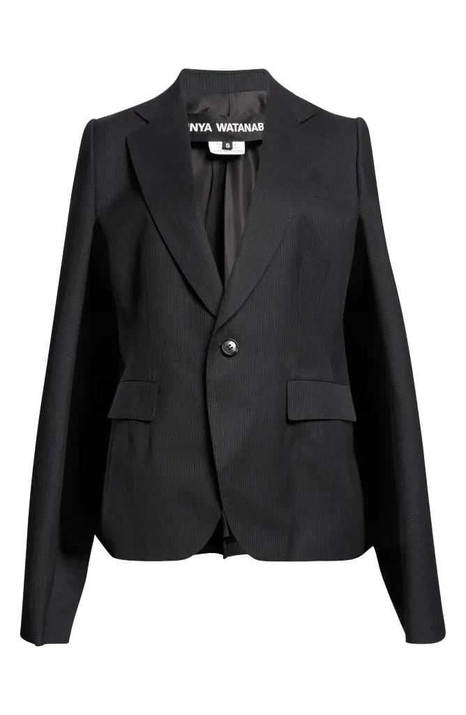 Wool Cape Blazer